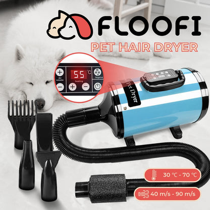 Floofi - Pet Hair Dryer LCD - Blue