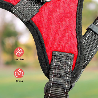 Floofi - Dog Harness XXL Size - Red