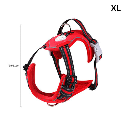 Floofi - Dog Harness Vest XL Size - Red