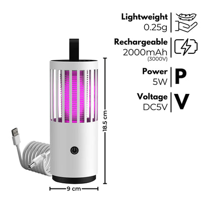 GOMINIMO GB-003 Mosquito Lamp Rechargeable 2000mah (White)