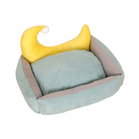 Floofi - Pet Bed Moon Design - L Green