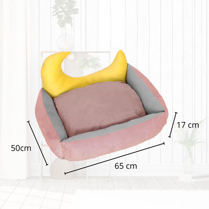 Floofi - Pet Bed Moon Design - L Green