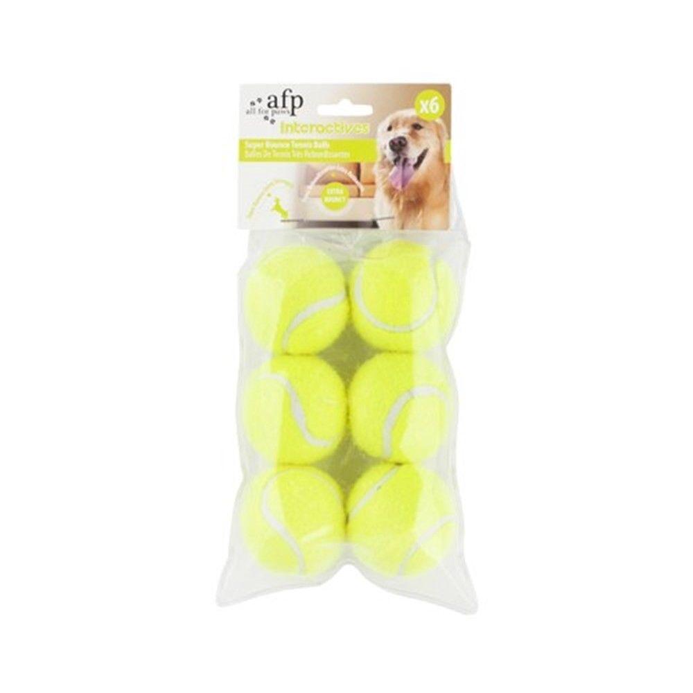 All For Paws - 6 Pack Replacement Balls for Interactive Hyper Fetch Mini