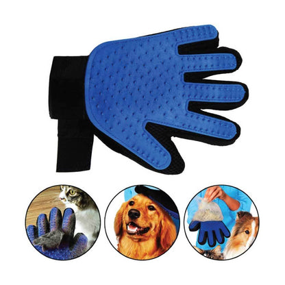 2-in-1 Pet Deshedding and Massage Glove - Dog or Cat Hair Grooming Right Hand Mitt