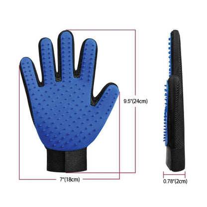 2-in-1 Pet Deshedding and Massage Glove - Dog or Cat Hair Grooming Right Hand Mitt