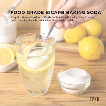 1.3Kg Sodium Bicarbonate Tub - Food Grade Baking Soda for Cooking, Cleaning, and Personal Care