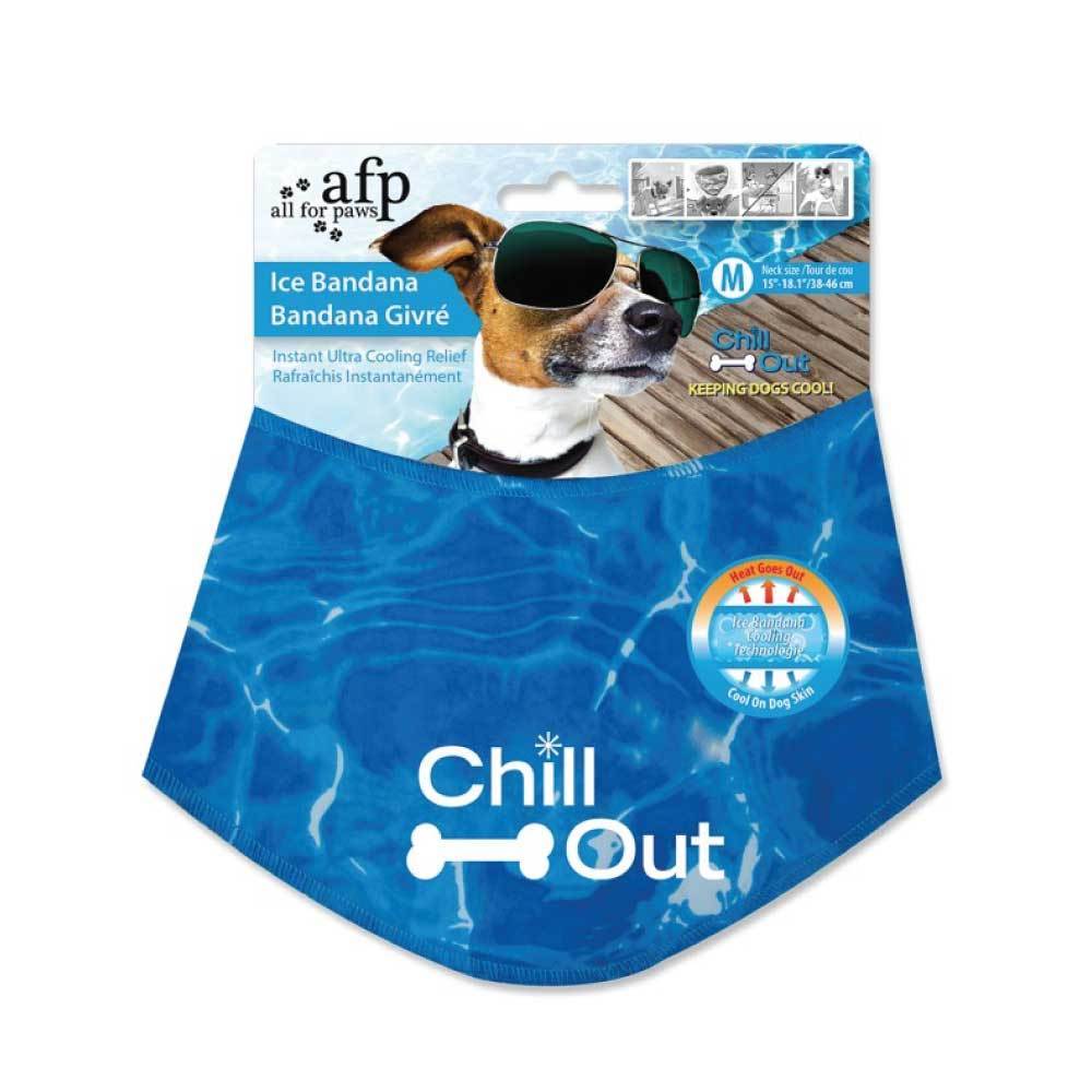 All For Paws - M Dog Cooling Bandana Ice Neck Collar