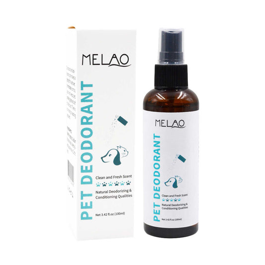 100ml Melao Pet Deodorant Spray - Natural Conditioning Scented Deodorizer for Dogs and Cats