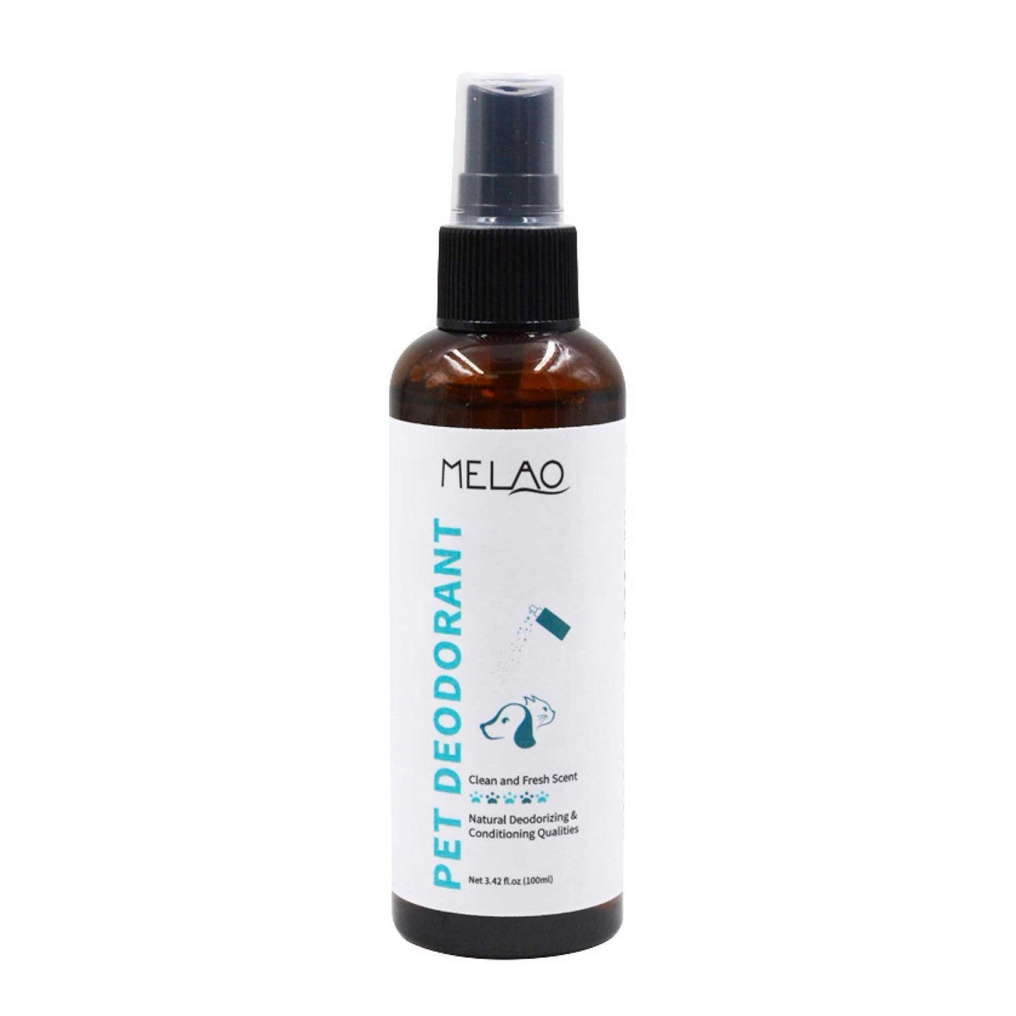 100ml Melao Pet Deodorant Spray - Natural Conditioning Scented Deodorizer for Dogs and Cats