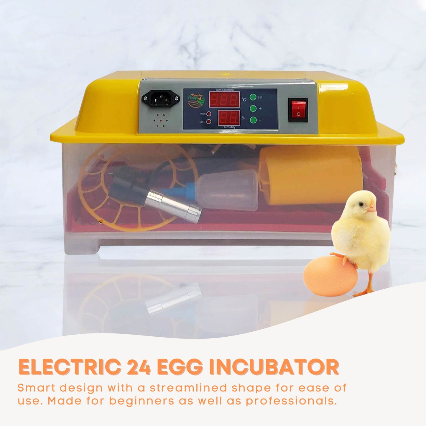 Electric 24 Egg Incubator + Accessories