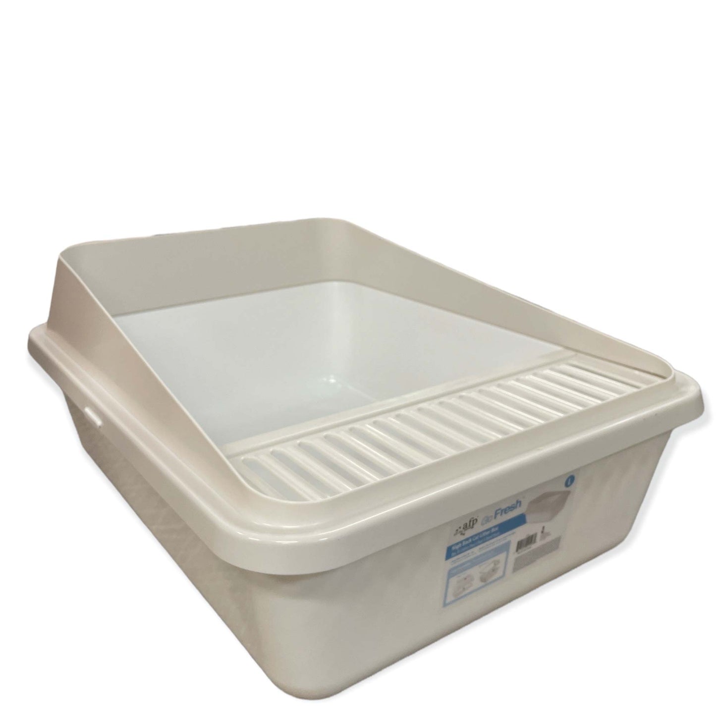 High Back Cat Litter Tray with Anti-Track Component - Large