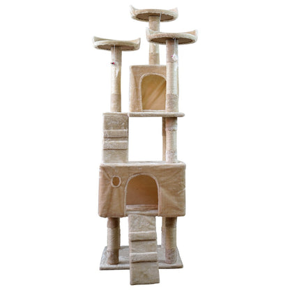 Furtastic - 170cm Cat Tree Scratching Post - Beige