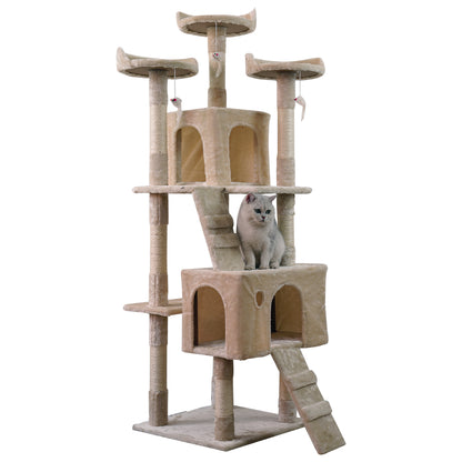 Furtastic - 170cm Cat Tree Scratching Post - Beige