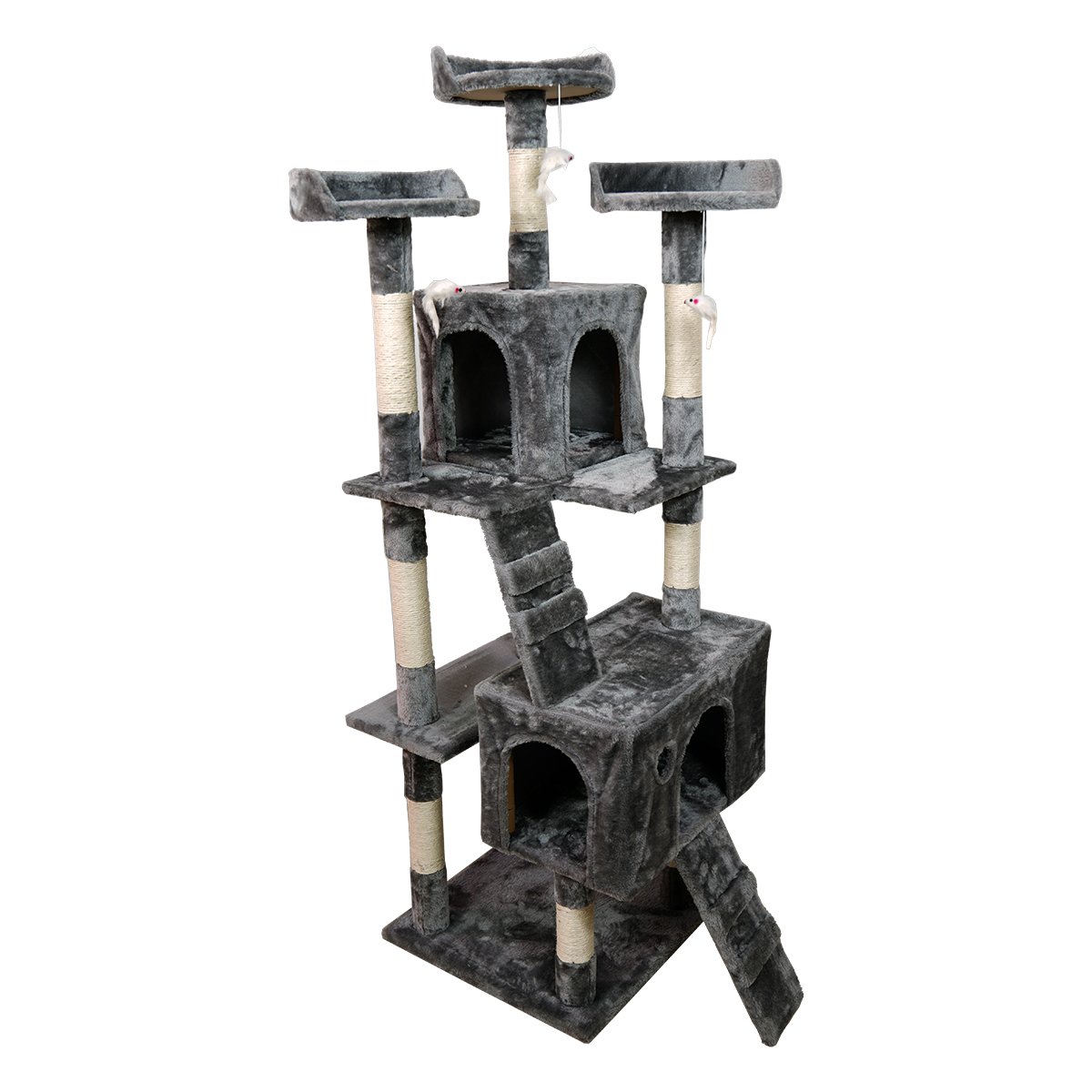 Furtastic - 170cm Cat Tree Scratching Post - Dark Grey