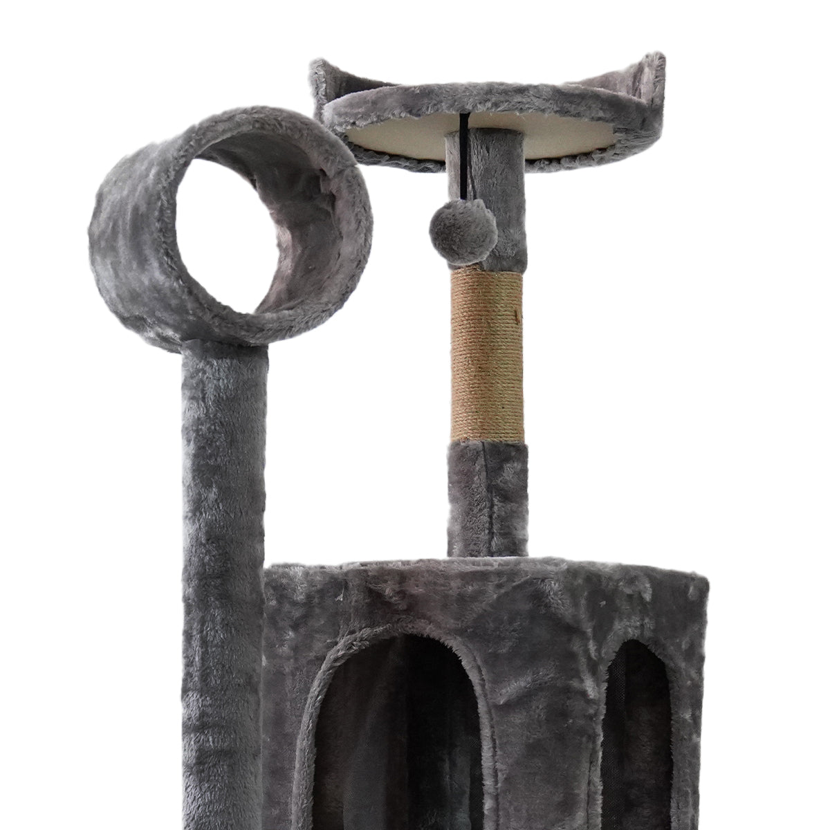 Furtastic - 135cm Cat Tree Scratching Post - Dark Grey