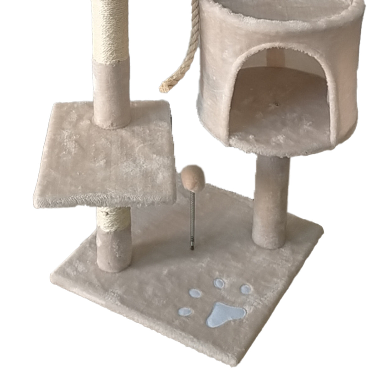 Furtastic - 110cm Cat Tree Scratching Post - Beige