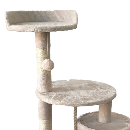 Furtastic - 110cm Cat Tree Scratching Post - Beige