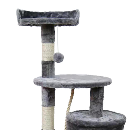 Furtastic - 110cm Cat Tree Scratching Post - Silver Grey