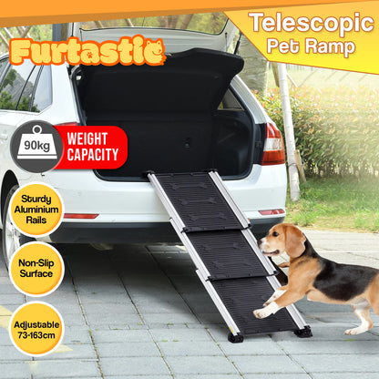 Furtastic - Heavy-Duty Aluminium Telescopic Pet Ramp