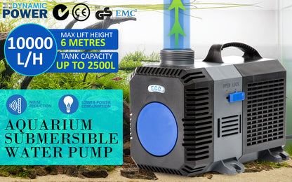 Dynamic Power - Aquarium Submersible Pond Water Pump 10000L/H