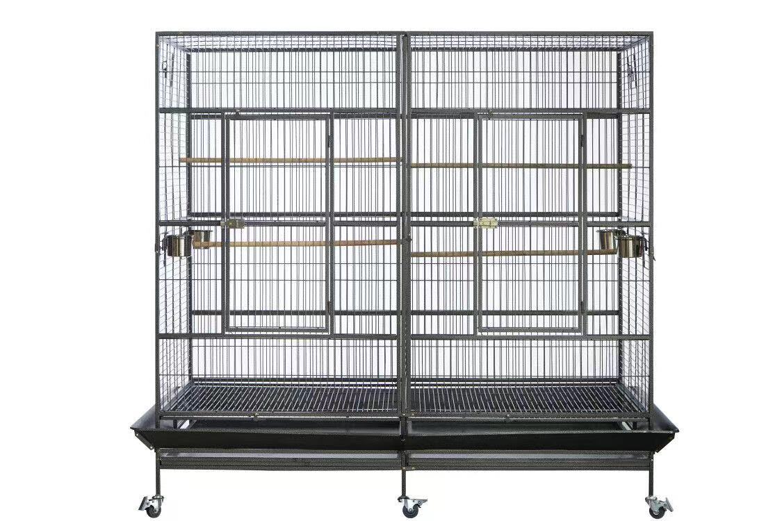 YES4PETS XXXL 195 cm Bird Cage Pet Parrot Aviary Perch Castor Wheel