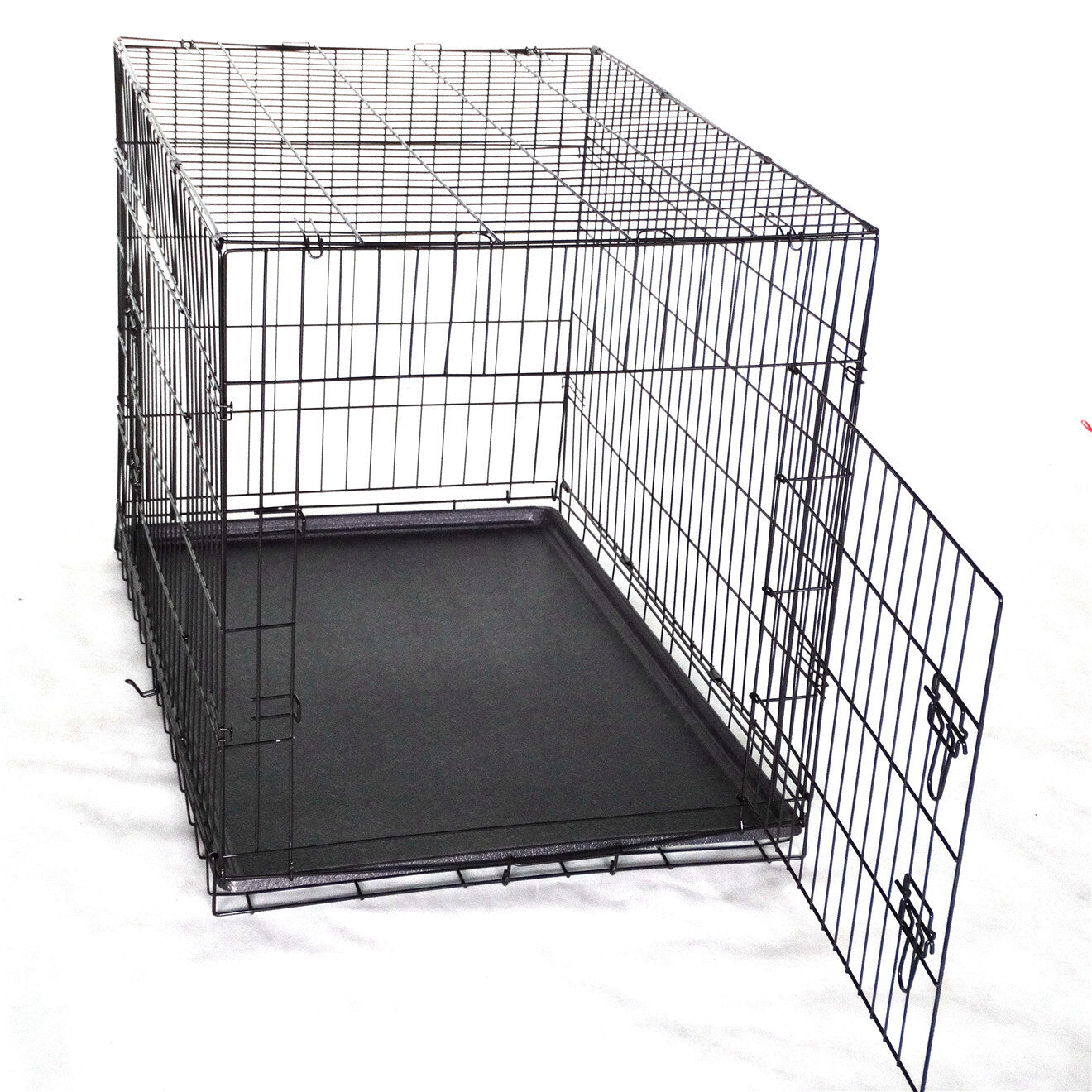 36" Portable Foldable Dog Cat Rabbit Collapsible Crate Pet Cage with Canvas Cover