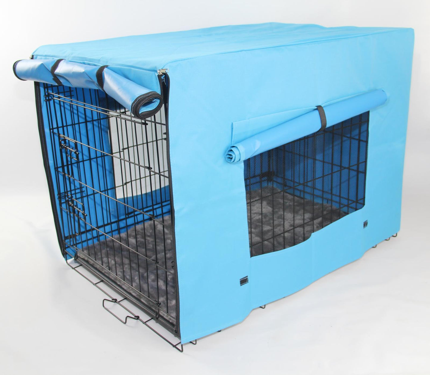 36" Portable Foldable Dog Cat Rabbit Collapsible Crate Pet Cage with Cover Mat