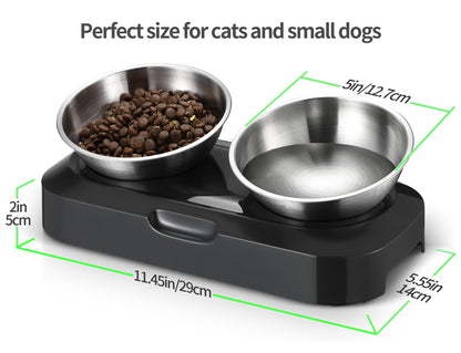 YES4PETS Stainless Steel Pet Bowl Water Bowls Portable Anti Slip Skid Feeder Dog Cat