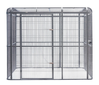 YES4PETS XXXXL Walk-in Bird Cat Dog Cage Pet Parrot Aviary Perch with Green Cover - 219x158x203cm