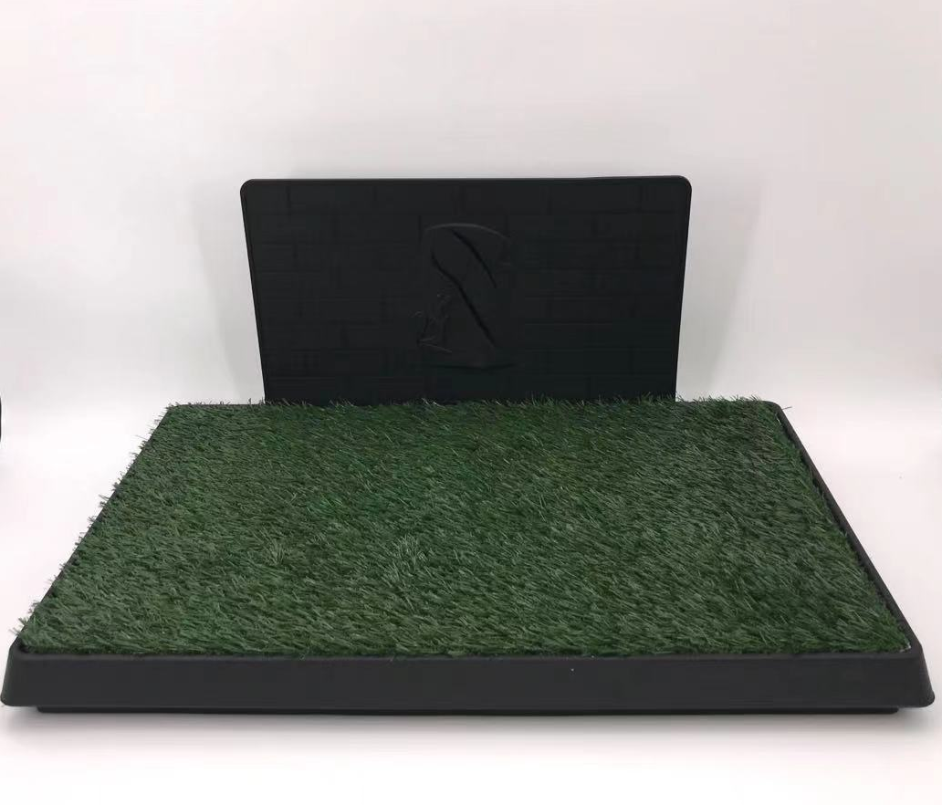 YES4PETS XL Indoor Dog Puppy Toilet Grass Potty Training Mat Loo Pad with 1 Grass Mat