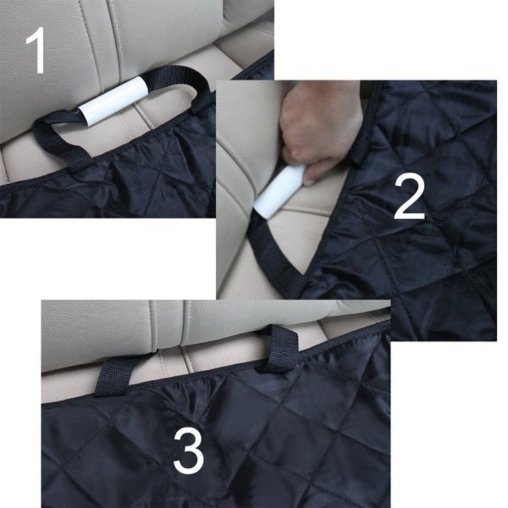 YES4PETS Waterproof Premium Pet Cat Dog Back Car Seat Cover Hammock NonSlip Mat Protector (Free Pet Seat Belt)