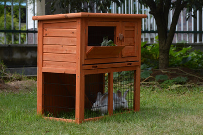 YES4PETS Double Storey Rabbit Hutch Guinea Pig Cage , Ferret cage W Pull Out Tray