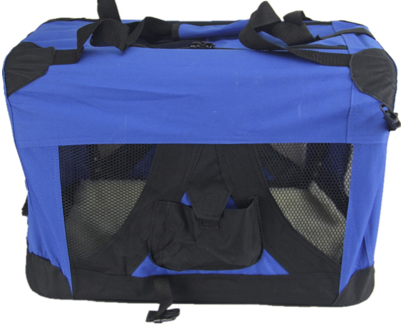 YES4PETS XL Portable Foldable Pet Dog Puppy Cat Soft Crate Cage - Blue