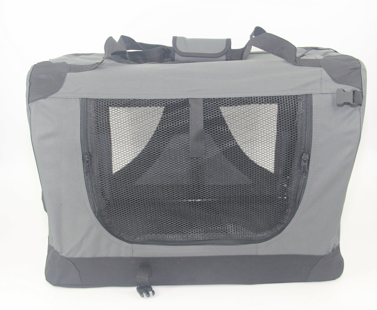 YES4PETS XL Portable Foldable Pet Dog Puppy Cat Soft Crate Cage - Grey