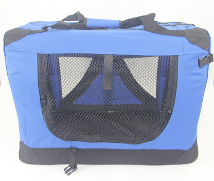 YES4PETS XXXL Portable Foldable Pet Dog Cat Puppy Soft Crate - Blue