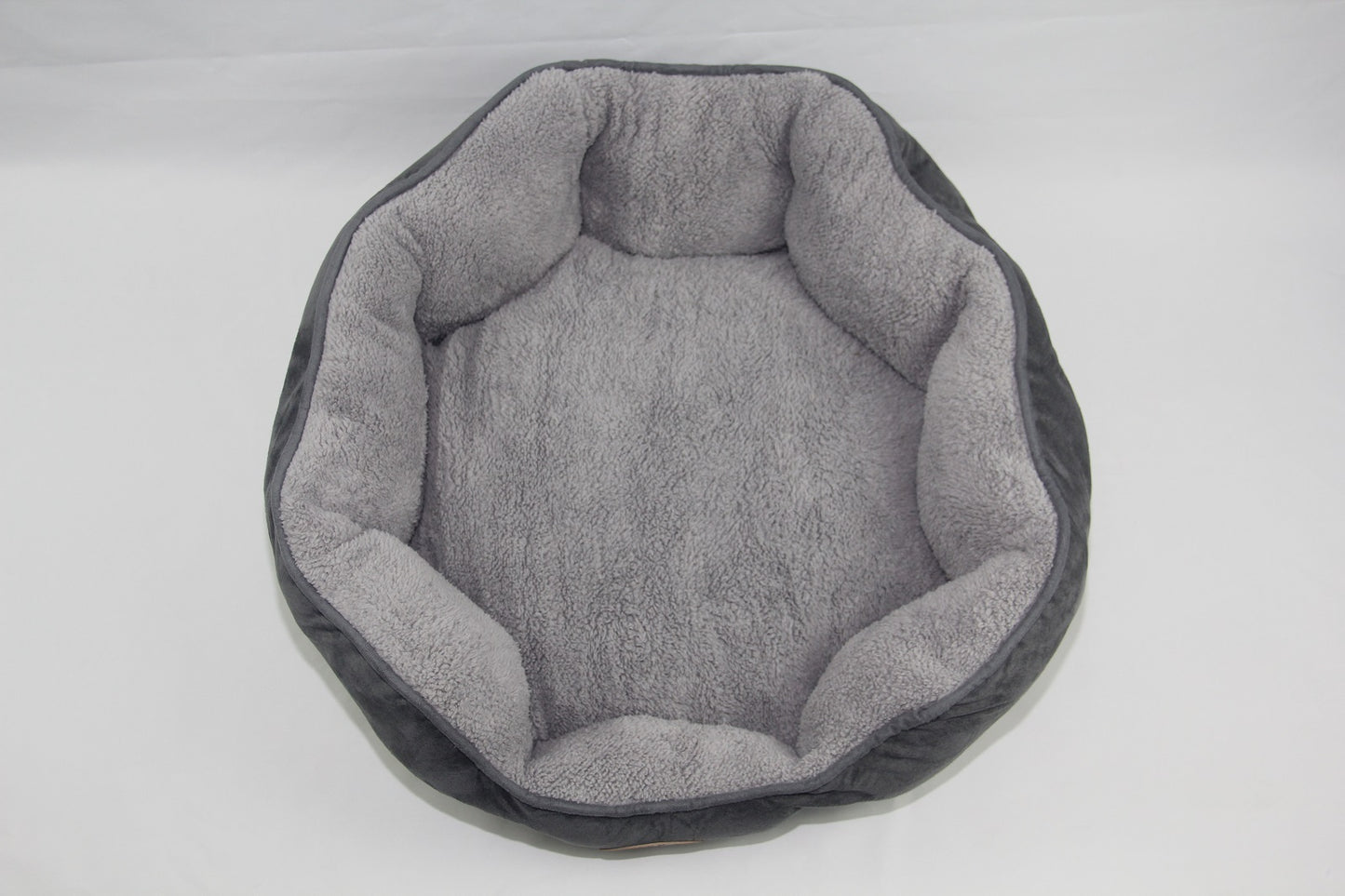 YES4PETS Washable Blue / Grey Fleece Soft Pet Dog Cat Bed - Medium