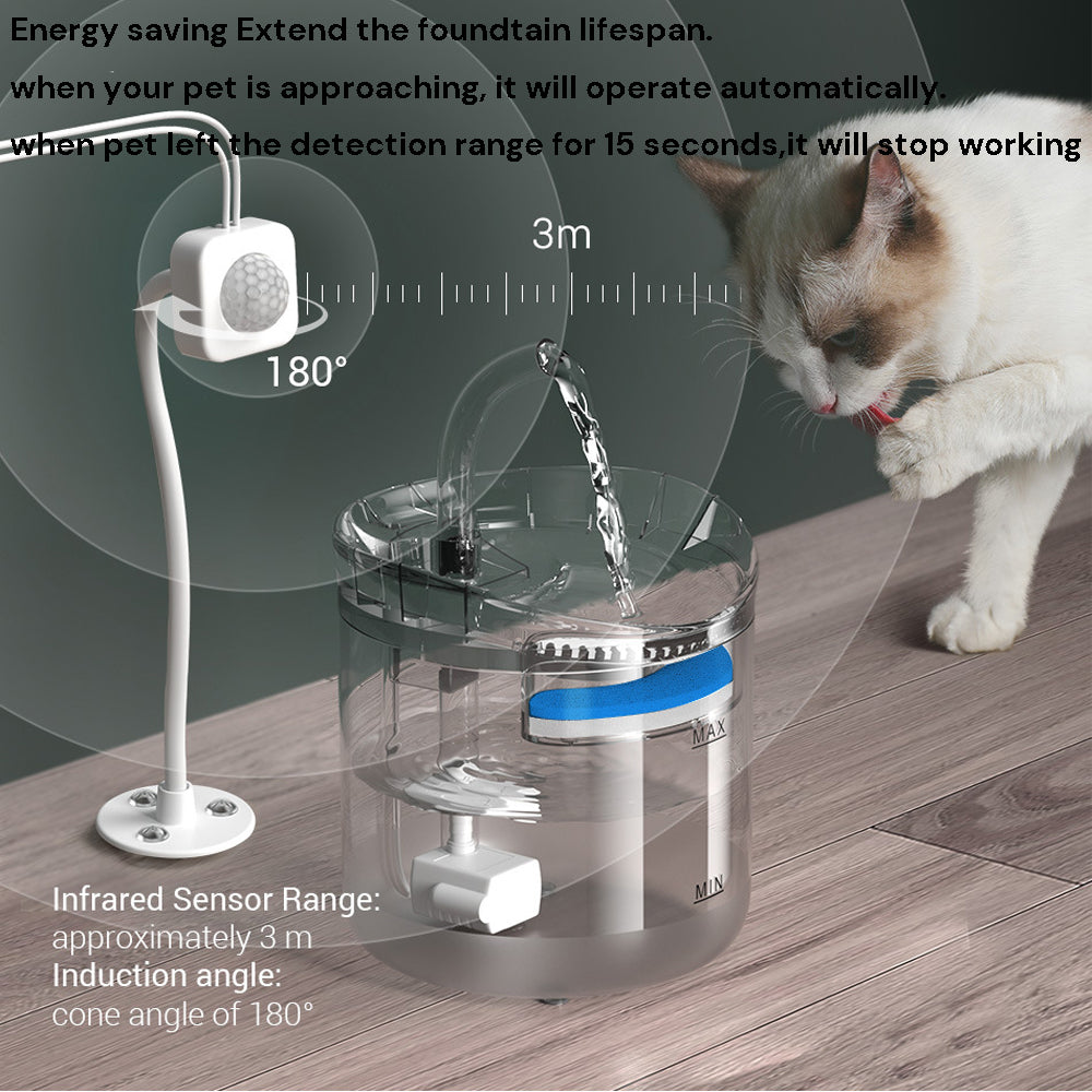 Automatic Pet Water Fountain Dispenser with Sensor 1.8L