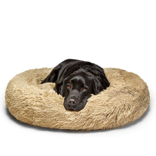 Fur King - "Aussie" Calming Dog Bed - Large-Brindle - 100 cm