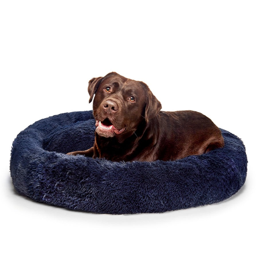 Fur King - "Aussie" Calming Dog Bed  - Blue - 100 CM - Large