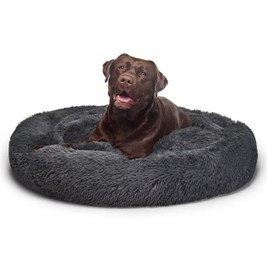 Fur King - "Aussie" Calming Dog Bed - XL -Grey - 115 cm