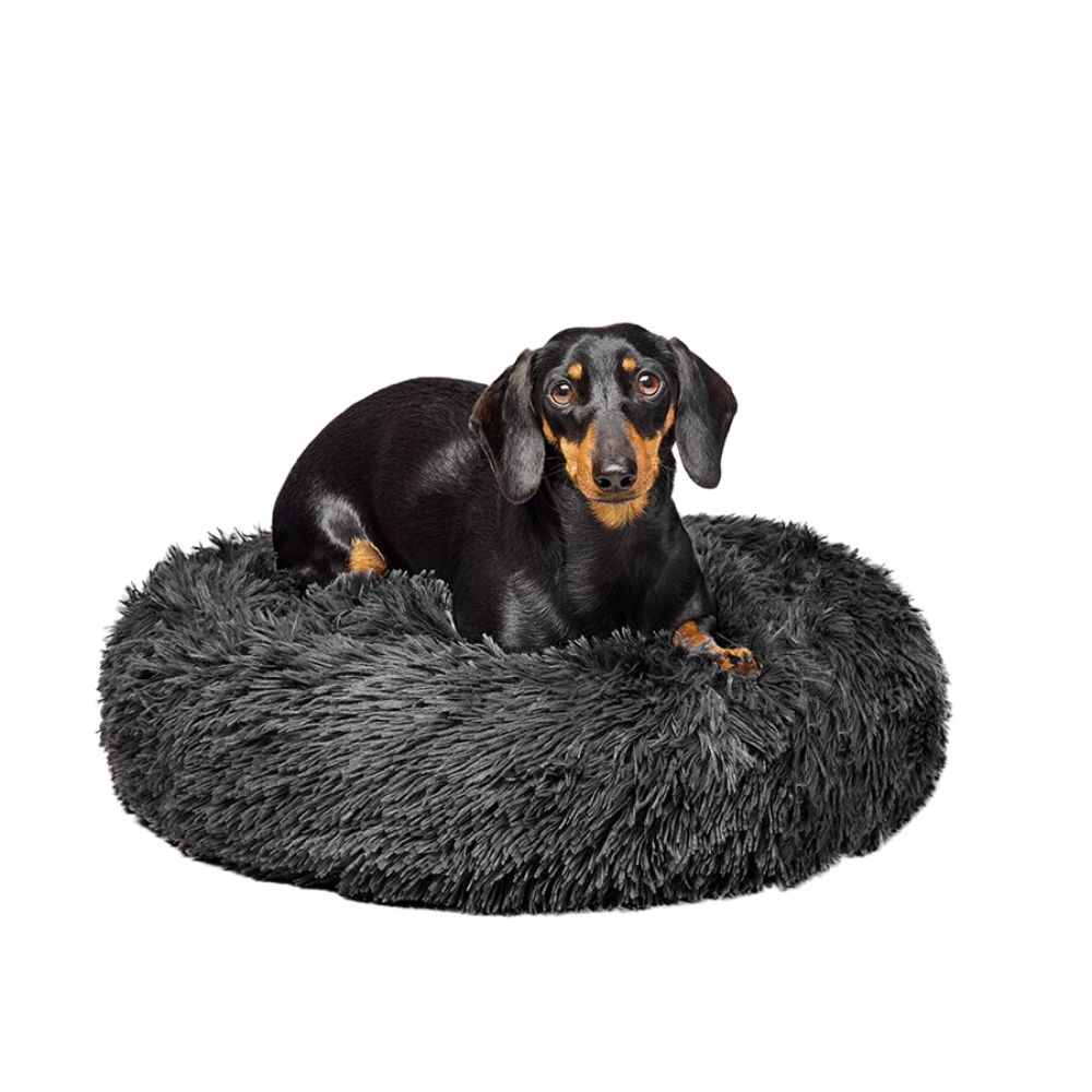 Fur King - "Aussie" Calming Dog Bed  - Grey - 60 CM - Small