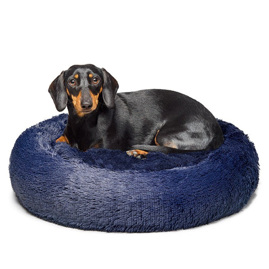 Fur King - "Aussie" Calming Dog Bed  - Blue - 60 CM - Small