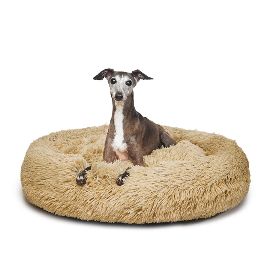 Fur King - "Aussie" Calming Dog Bed - Medium - Brindle - 80 cm