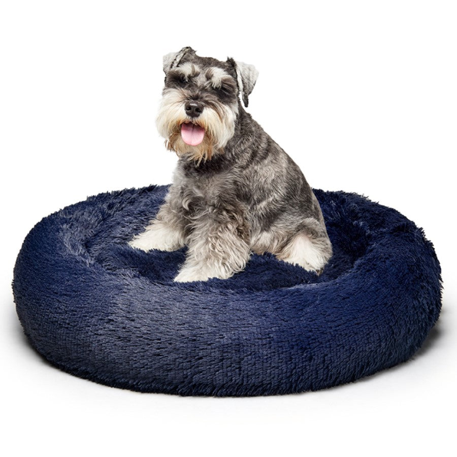 Fur King - "Aussie" Calming Dog Bed  - Blue - 80 CM - Medium