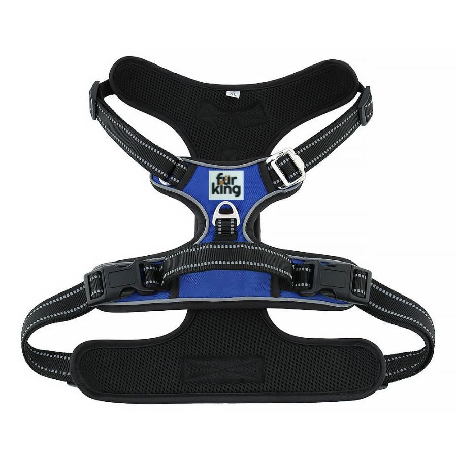 Fur King - Ultimate No Pull Dog Harness - Large - Blue