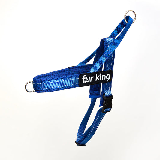 Fur King - Signature Quick Fit Harness Large Blue