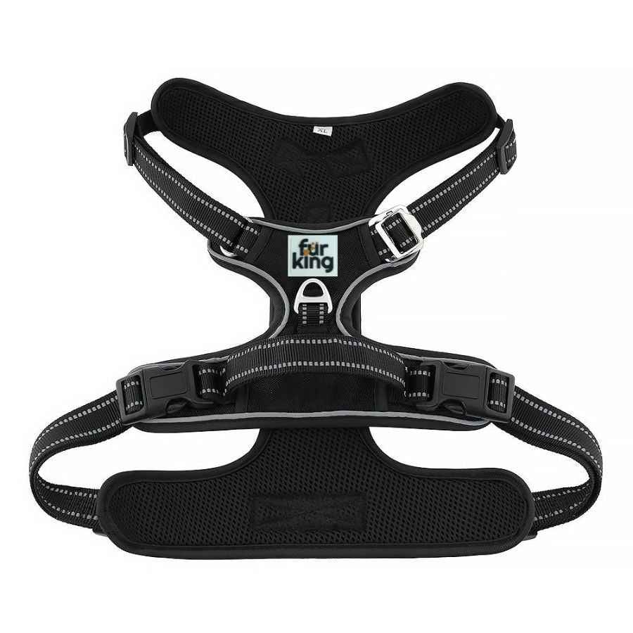 Fur King - Ultimate No Pull Dog Harness - XL - Black