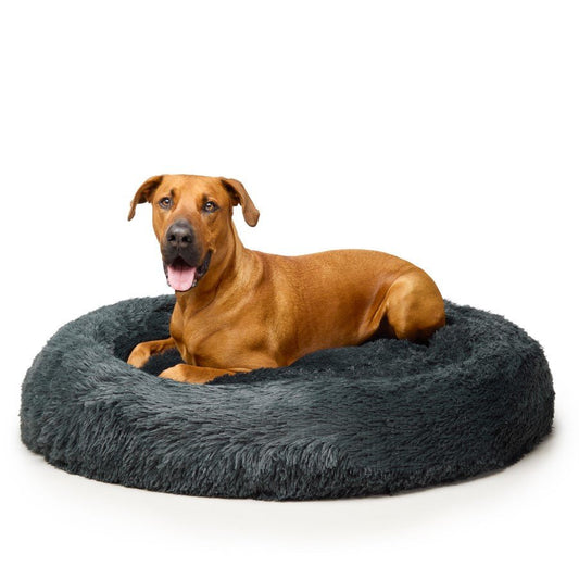 Fur King - "Nap Time" Calming Dog Bed - XL - Grey