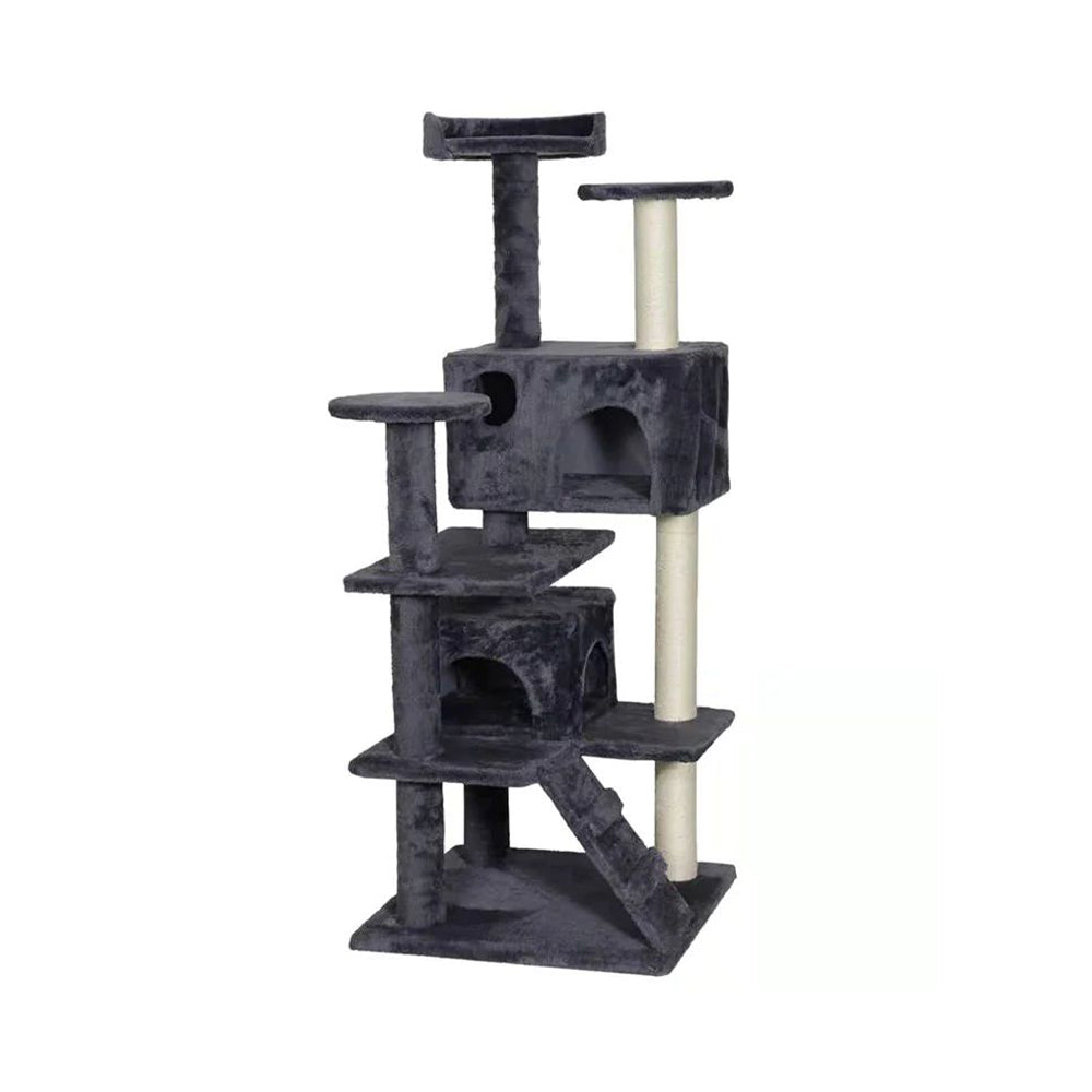 CATIO - Chipboard Flannel Cat Scratching Tree - Abstract Deluxe