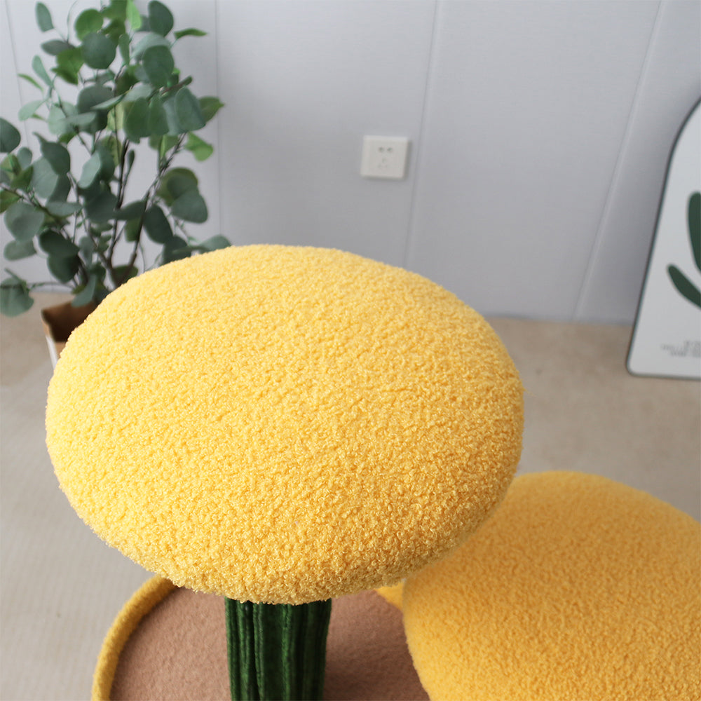 CATIO - 2-Level Yellow Mushroom Cat Scratching Tree